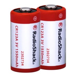 RS CR123A 3V LITHIUM CAMERA BATTERIES (2-PACK)