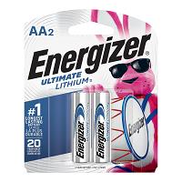 ENERGIZER ULTIMATE LITHIUM AA BATTERIES (2-PACK)